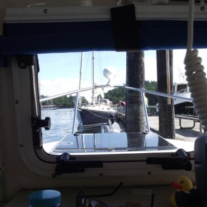 Midnight Flyer docked at Prevost Harbor
