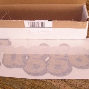 Lettering as received from Boat US
