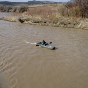 In less than a foot of water