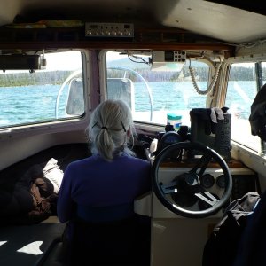 What a view! Even a 16' Cruiser can be pretty comfy on a cold Yellowstone day.