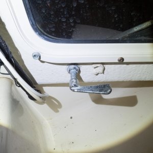 Frozen manual wiper control.