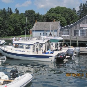Islesford Dock for lunch