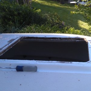 Media 'Leaking Hatch' in album 'Original owner lived on the Wye River and kept her on a lift.'