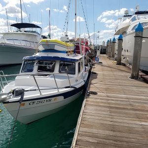 Our slip at Marina de La Paz our base for the next month.