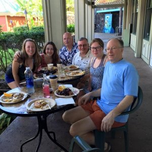 Family.  Nieces and uncles breakfast