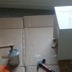 Two coats of paint, almost finished