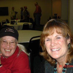 Nancy H 
  (now a Trawler Brat) &
Linda (C-Brat Travel agent)