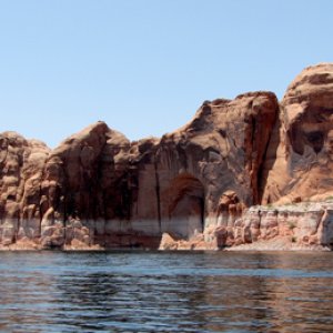 Cliffs and water