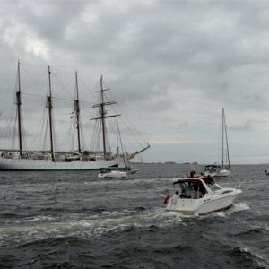 Spanish Tall Ship Coming in to Pensacola Bay 2009