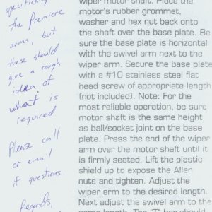 Pantographic Arm Installation Instructions