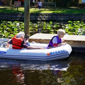 Dr Lew and Doris dingy ride