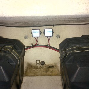 Media 'Solar panels in splashwell and controllers below slashwell.' in album 'Simple system that really works.'