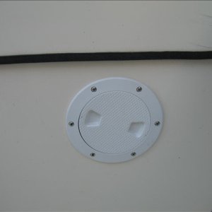 Access above fuel tank for 200' of rope