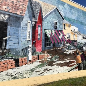 One of the many beautiful Murals in Chemainus