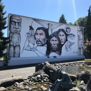 One of the many beautiful Murals in Chemainus