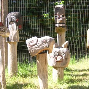 (Jeff and Diane) Stuart Island Carvings