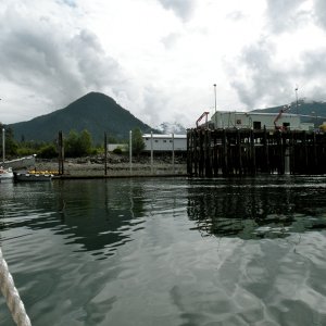 Fuel dock (gasoline) at cannery