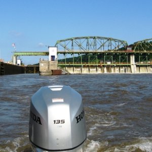 Heading east from lock 10
