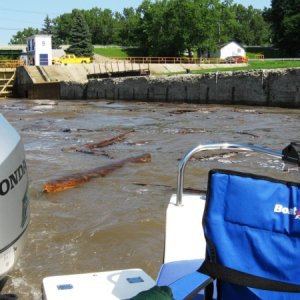Exiting Lock 9 reveals dangerous conditions