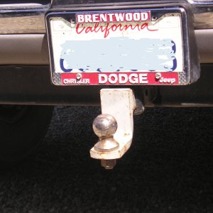 Front hitch makes life a lot less stressful while putting boat & trailer in tight areas