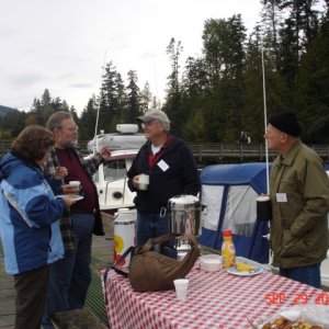 Saturday morning
Lori & Warren (LORI ANN)
  Dave (RAVEN DANCER)
     Joe (R-MATEY)