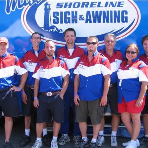 Crew of the Miss Shoreline Sign & Awning UL 4