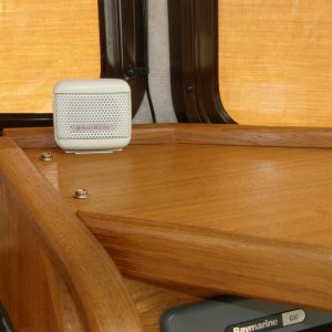 External speaker for everyone to hear the VHF
