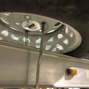 Media 'Simple U Bolt holding spare tire to trailer frame.' in album 'New Englel MT-45'