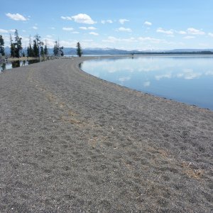 The beach at Wolf Bay.
