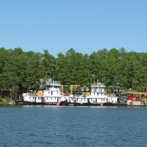 The local Coast Guard buoy tender fleet.