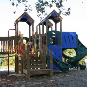 Of course we had to search out the playground again.