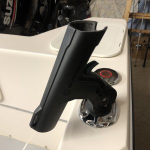 Burnewiin-Rod Holder easily snaps in.