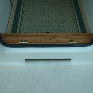 I like the oak. Sealed with multiple coats of poly. Hardware is solid brass.