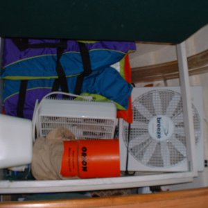 You gain a lot of space by replacing the stock 20 gal tank with a 6 gal tank.