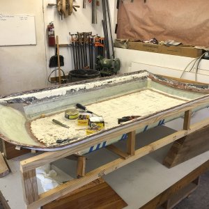Front section has been laid up.