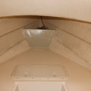 Media 'View of v-berth prior to installation of unit.' in album 'Before - open anchor rode storage'