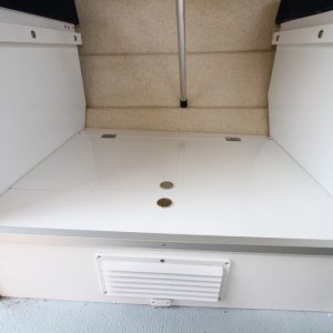 New dinette storage