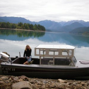 View of Baker Lake from our campsite