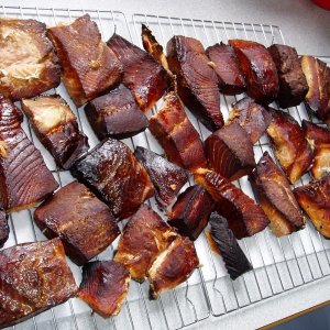 Saturday's task:  Which end of this fish do you light to smoke it?