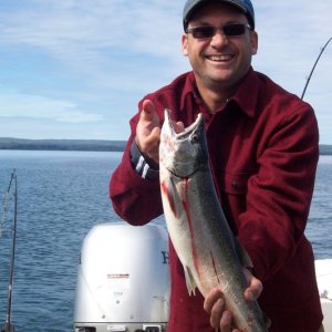 Dennis with a fall Salmon 9-19-10