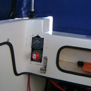 Switch and relay in cut out.  No plate on top yet