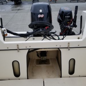 Bilge + Trim Tab motor
Sight holes (custom for a 2005 CD22)