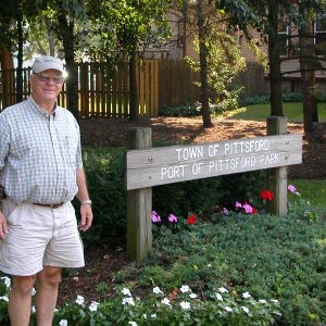 (CTYankee) Fred (Man from Nantucket) heading for lunch in Pittsford...a lovely town!