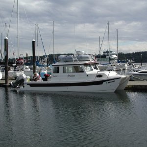 Dreamer at Semiahmoo Yacht Club dock.