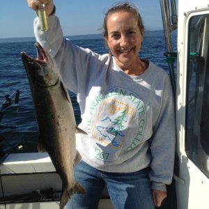 Media 'Caryn's Hawg!  10 lb Coho' in album 'James Island - May 2013'