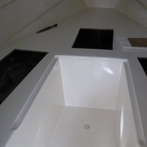 Modifications--Holes for V-berth storage