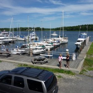 Shaws Boatyard should start a show, many different kinds of boats, showers,shore power water, fuel at the boatyard next door.Very cool place!Also walked up to downtown Dighton, MA for breakfast and met a Daisy Dukes impersonator