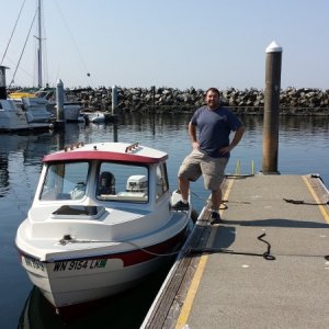 082414 Edmonds - Back at the launch dock after a day of crabbing.