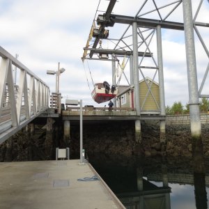 Launching at Cap Sante marina in Anacortes 10-5-14