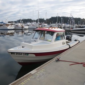 Boat and Diana are ready to head out! 10-5-14